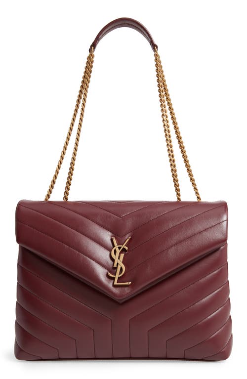 Yves Saint Laurent Sunset Mini Leather Crossbody Bag Rouge Legion