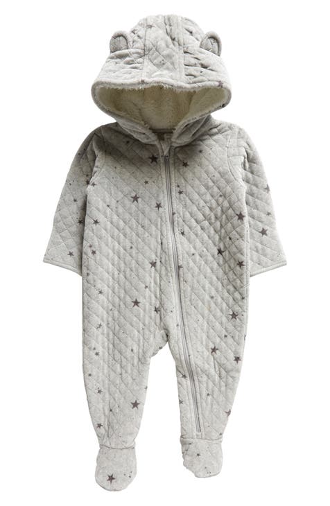 Outerstuff Newborn & Infant Royal/Gray Buffalo Bills Game Nap Teddy Fleece Bunting Full-Zip Sleeper