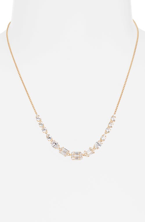 Shop Nadri Cubic Zirconia Frontal Necklace In Gold