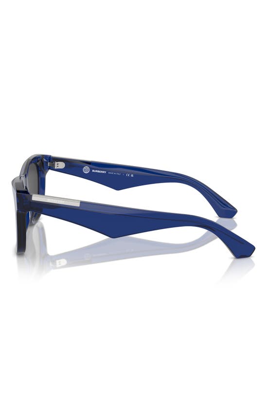 Shop Burberry 50mm Square Sunglasses In Blue