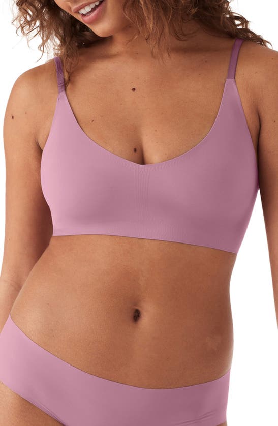True & Co. True Body Triangle Convertible Strap Bralette In Dusky Orchid