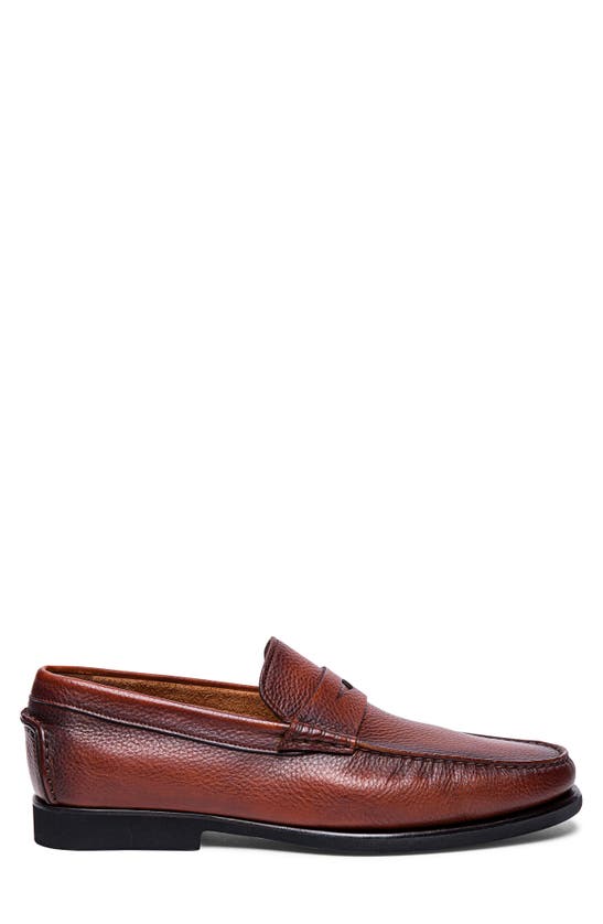 Shop Santoni Ikangia Penny Loafer In Brown