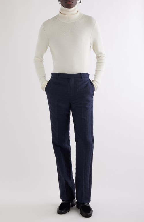 Givenchy Button Back Wool & Silk Turtleneck Sweater In Natural