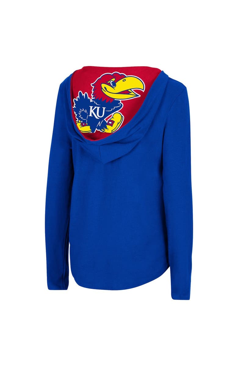 Colosseum Women S Colosseum Royal Kansas Jayhawks Catalina Hoodie Long Sleeve T Shirt Nordstrom Colosseum Women S Colosseum Royal Kansas Jayhawks Catalina Hoodie Long Sleeve T Shirt Nordstrom