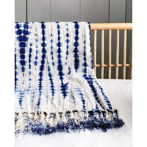 Shop Pillowpia Indigo Shibory Throw In Vines