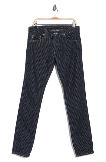 Ag Tellis Pinstripe Skinny Jeans In Foreman