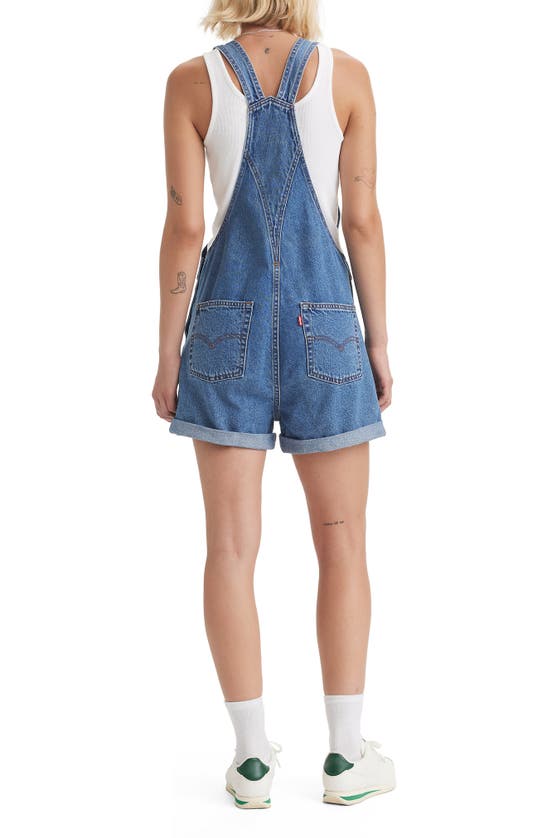 Shop Levi's Cotton Short Overalls In Foolish Love