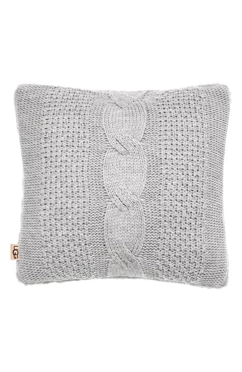 Euro Washed Waffle Weave Throw Pillow White - Threshold™