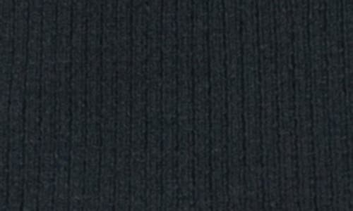 Princess Polly Sonelle Rib Turtleneck Long Sleeve Sweater Minidress In Black