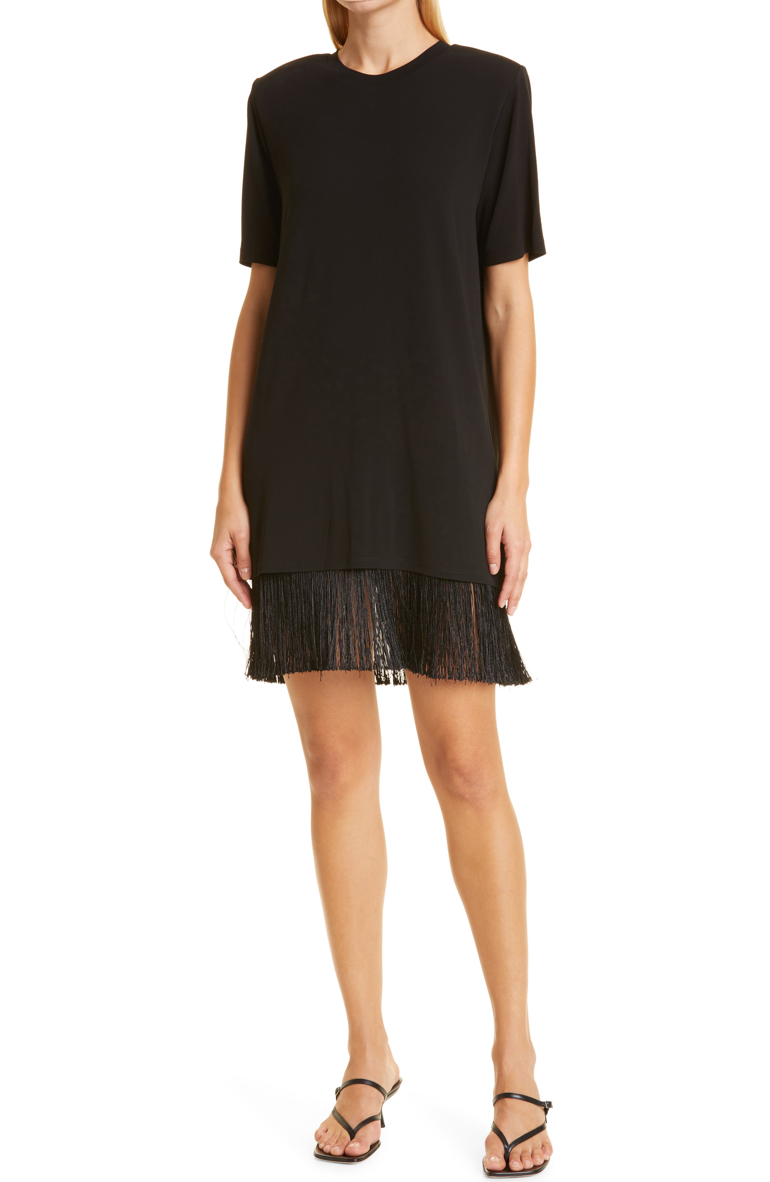 fringe shift dress