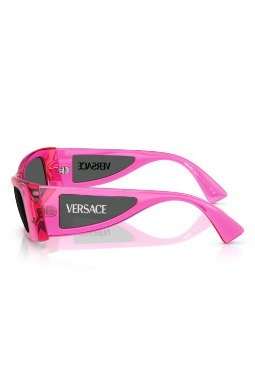 Shop Versace 54mm Pillow Sunglasses In Fuchia