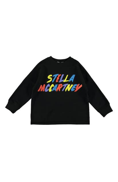 STELLA MCCARTNEY LOGO COTTON SWEATSHIRT,566286 SNJ82