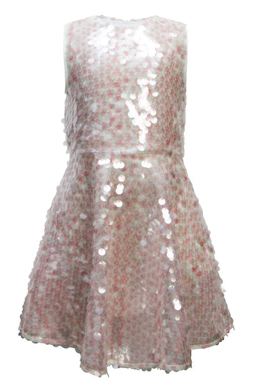 Shop Bardot Junior Kids' Pure Sparkle Dot Dress In Pink Dot