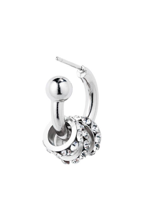 Shop Justine Clenquet Daisy Earrings In Palladium