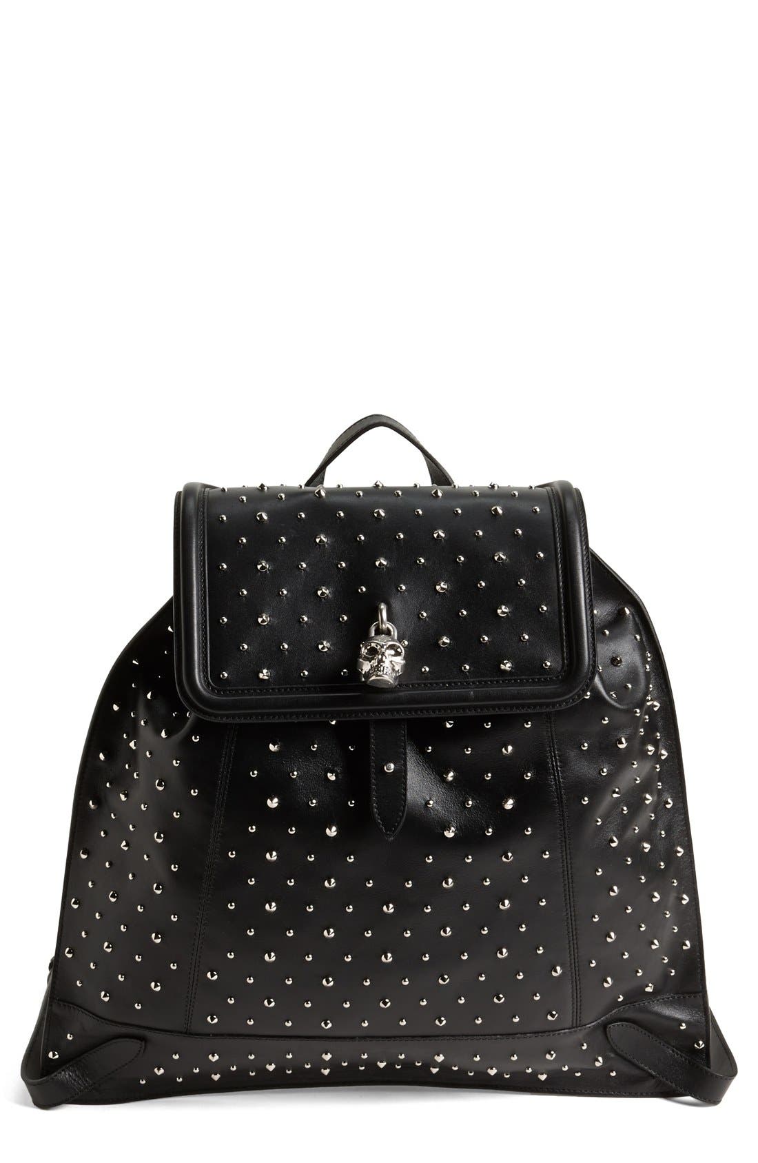 alexander mcqueen skull backpack