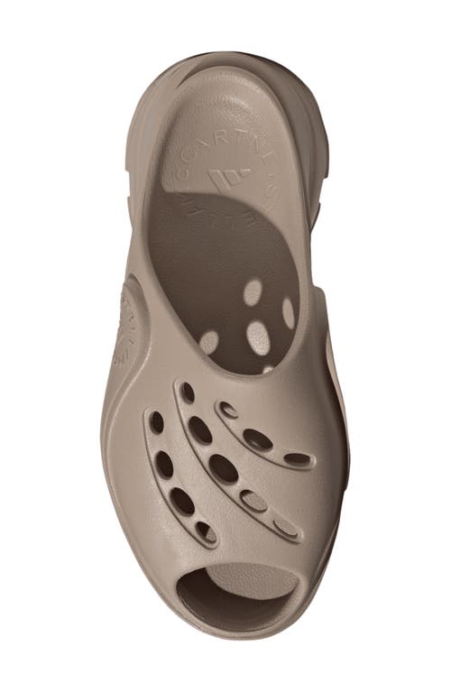 Adidas By Stella Mccartney Sporty Rubber Mule Clogs In Trace Khaki/khaki/khaki