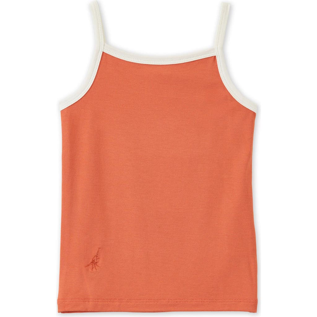 Vild House Of Little Ecovero Thin Strap Tank Top In Vintage Coral