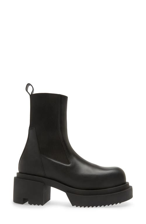 Rick Owens Beatle Bogun 60 Leather Ankle Boots In Black