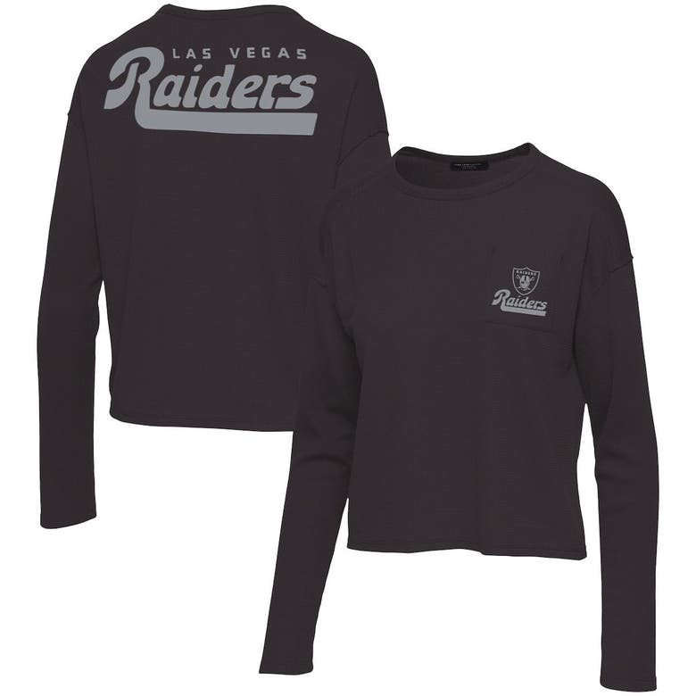 Las Vegas Raiders Long Sleeve Shirt Thermal Waffle NFL Official Men’s M NWT  $45