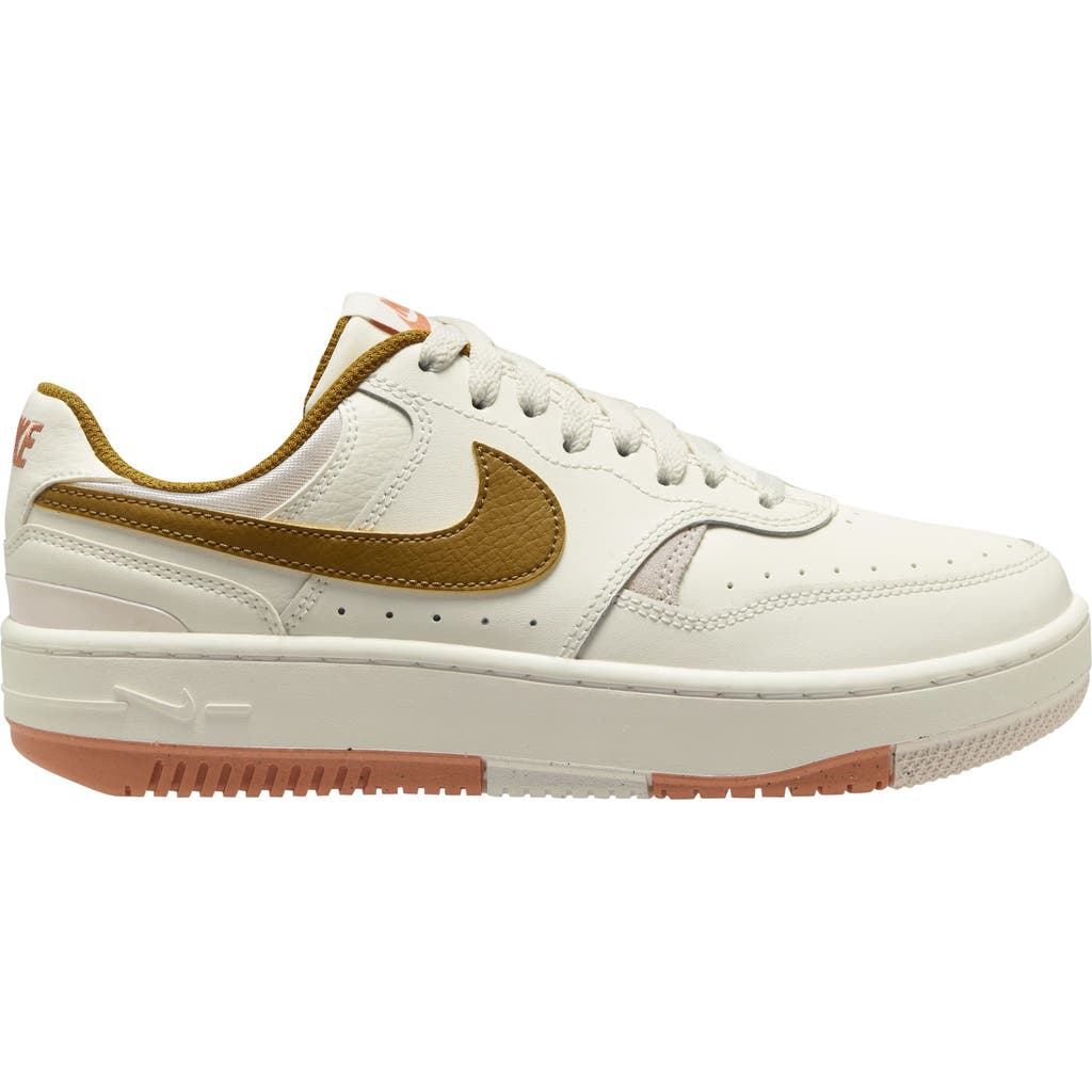 Nike Gamma Force Sneaker In Sail/bronzine/brown