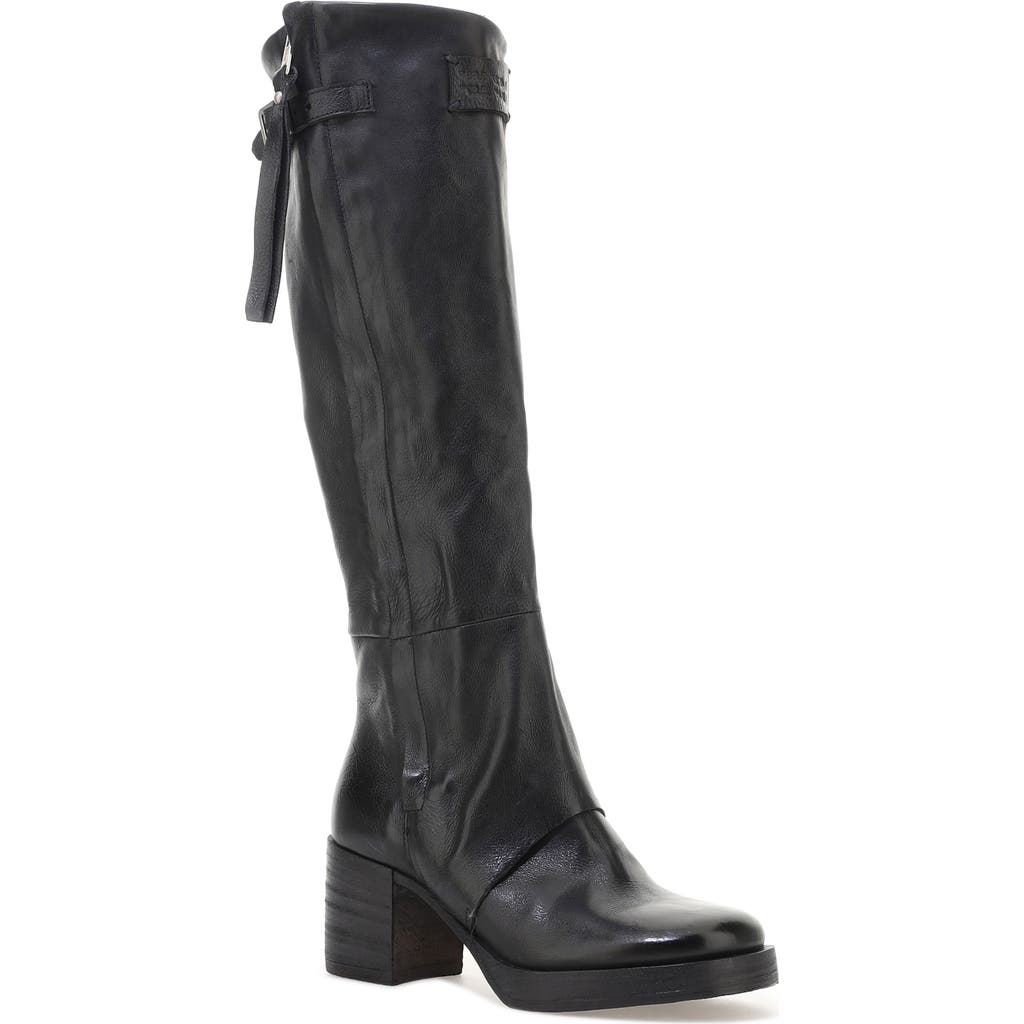 A.S.98 Pompey Knee High Boot in Black