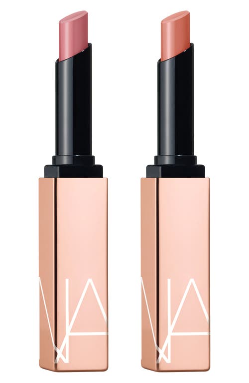 Nars Afterglow Sensual Shine Lipstick Duo $64 Value In Devotion/dolce Vita