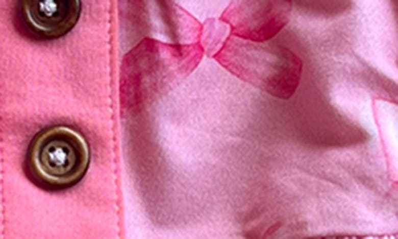 Shop Laree + Co Carmen Long Sleeve Peplum Top & Leggings Set In Pink
