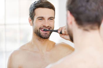 AQUASONIC Black Series Ultra Sonic Whitening ToothBrush with 8