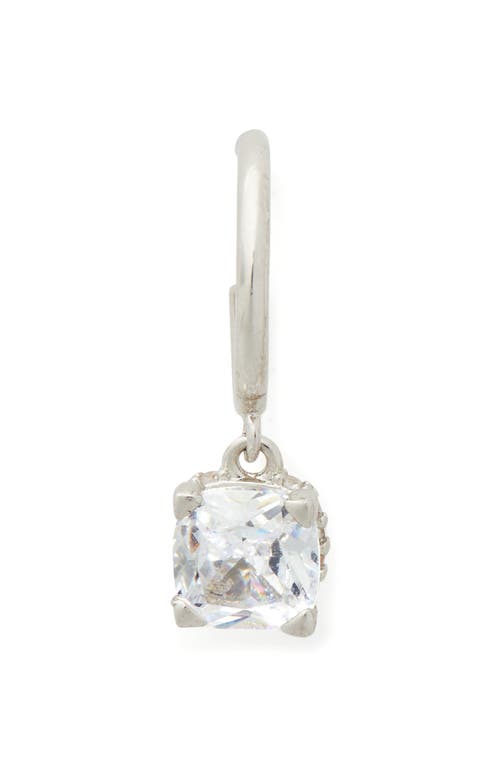 Shop Kate Spade New York Little Luxuries Cubic Zirconia Pendant Necklace In Clear/silver.