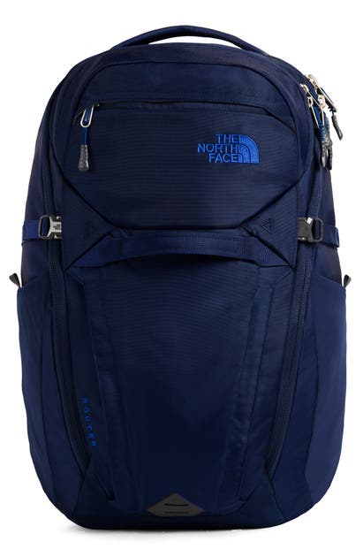 The North Face Router Backpack In Montague Blue/tnf Blue