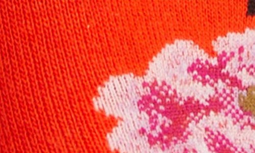 Shop Oroblu Sweet Message No-show Socks In Orange