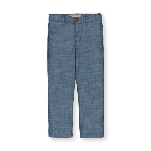 Shop Hope & Henry Baby Boys' Organic Chambray Suit Pant, Infant In Blue Chambray