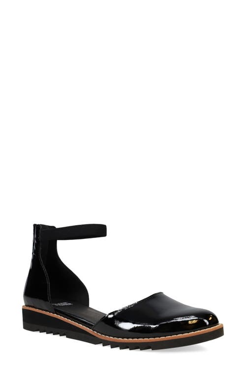 Eileen Fisher Emmet Ankle Strap Flat in Black at Nordstrom, Size 7.5