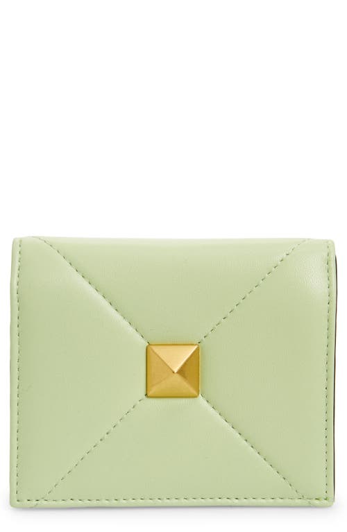 Valentino Garavani Roman Stud Quilted Leather French Wallet in Ap4 Ambrosia at Nordstrom