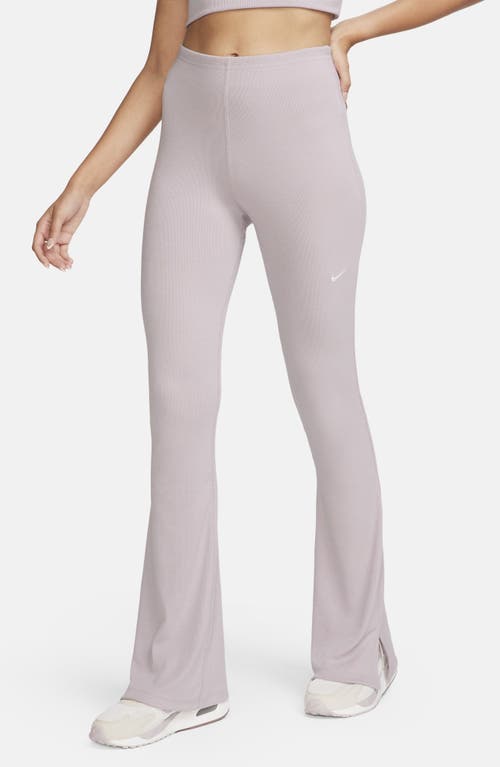 Sportswear Chill Knit Flare Leggings in Platinum Violet/Sail