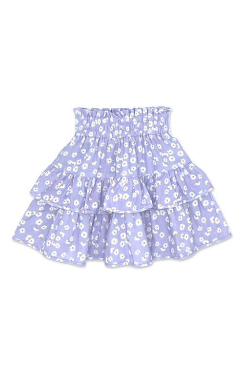 Feather 4 Arrow Kids' Alex Floral Smocked Waist Skirt in Lavender