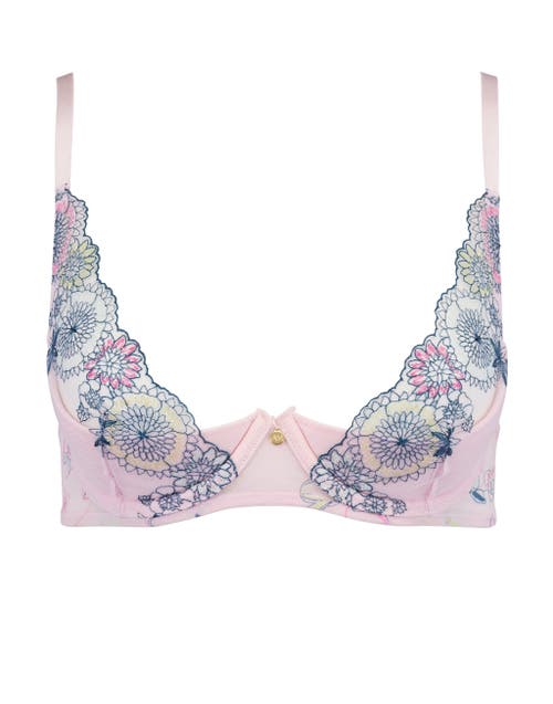 Shop Adore Me Prisma Contour Quarter Cup Bra In Floral Pink