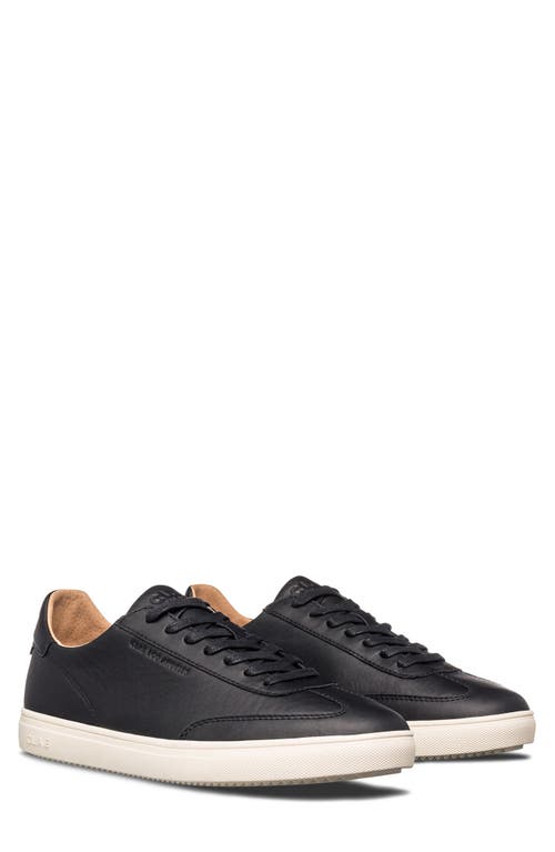 Deane Sneaker in Black Milled Leather