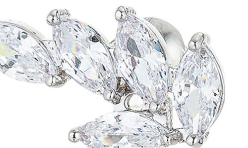 Eye Candy Los Angeles Roxy Crystal Drop Earrings In Silver