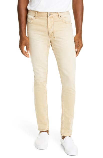 Click to view more detailed imagery on our partner's website Ksubi Men's Chitch Distressed Slim Jeans In Stone