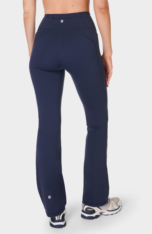 Shop Sweaty Betty Power Bootcut Leggings In Navy Blue