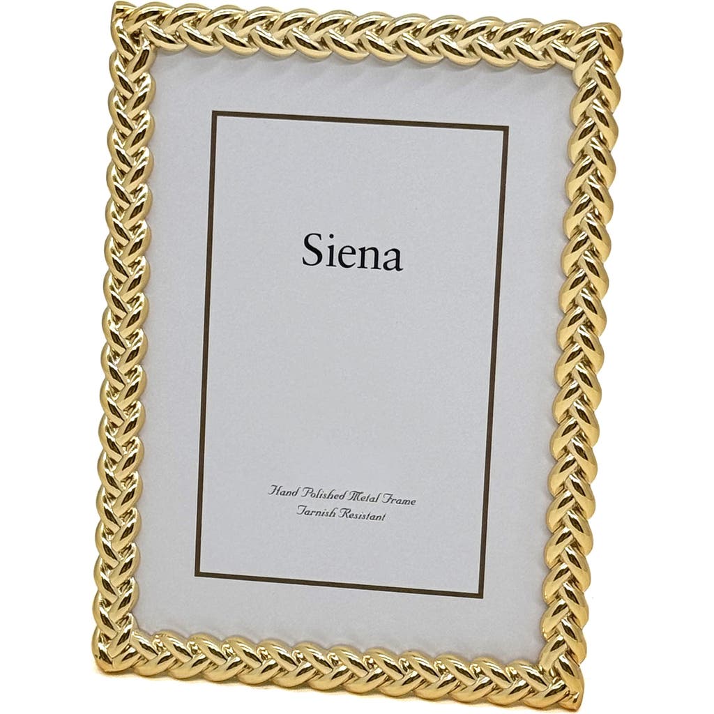 Siena Goldtone Braid Picture Frame In Gold