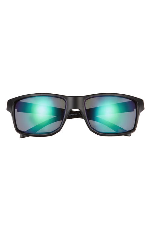Oakley Gibston 61mm Wrap Sunglasses in Matte Black/Prizm Jade at Nordstrom