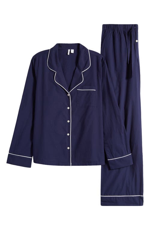 Nordstrom Cotton Pajamas In Navy Peacoat