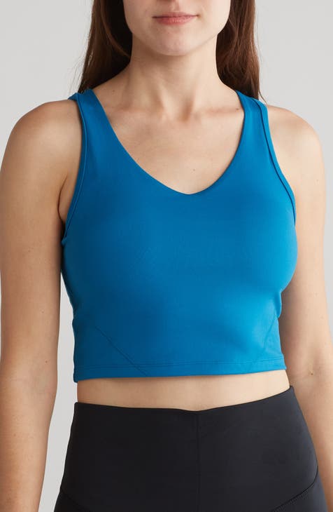 Girlfriend Collective Teal Sports Bra Size S - 63% off