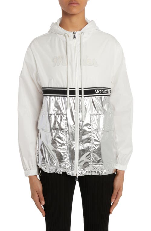 Moncler Komoe Mixed Media Hooded Jacket at Nordstrom,