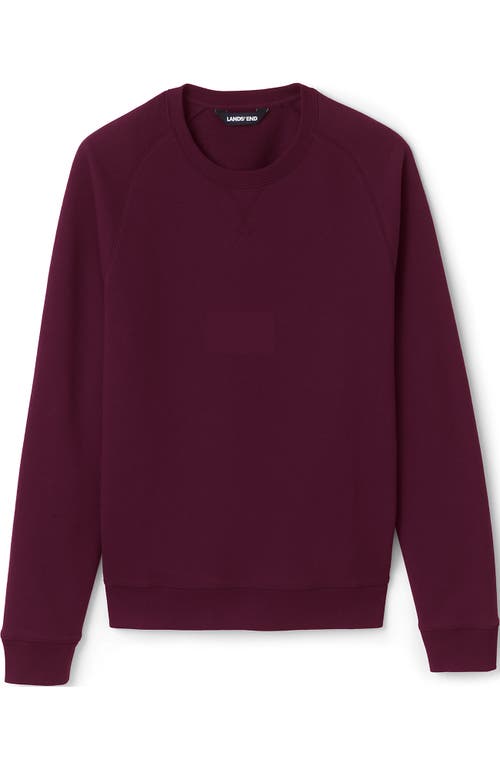 Lands' End School Uniform Adult Long Sleeve Crewneck Sweatshirt In Burgundy