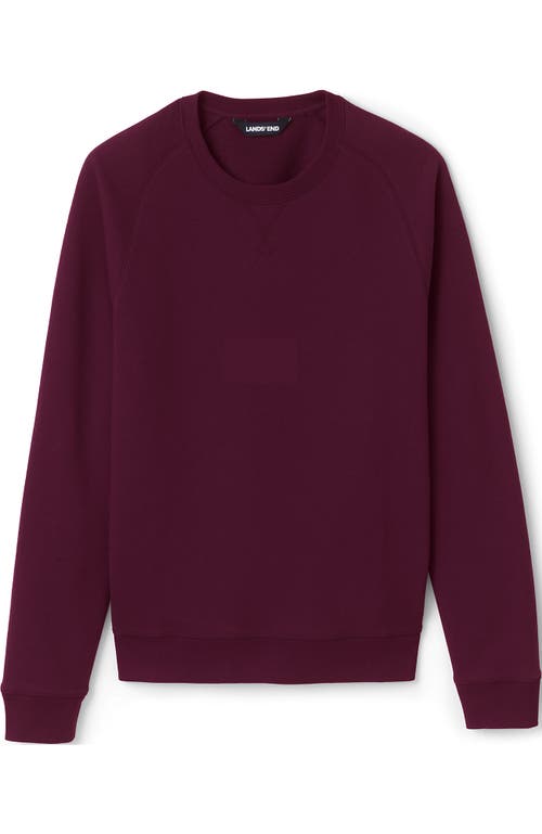 Shop Lands' End School Uniform Adult Long Sleeve Crewneck Sweatshirt In Burgundy