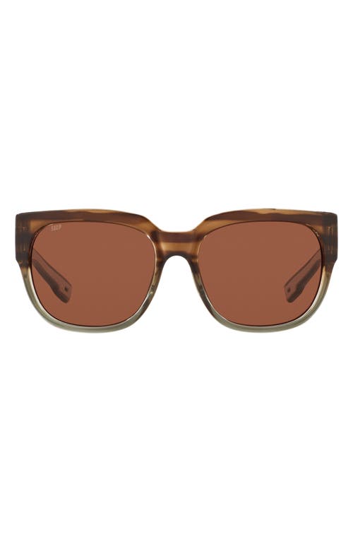 Costa Del Mar Waterwoman 58mm Square Sunglasses in Copper at Nordstrom