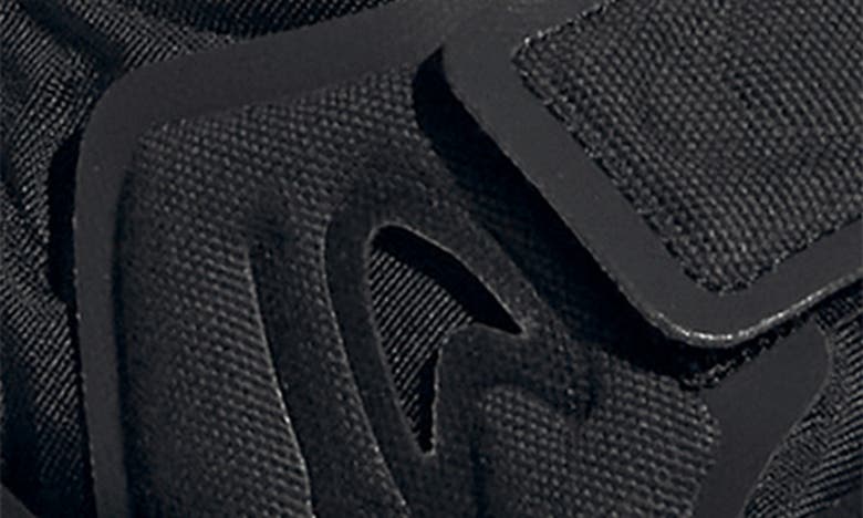 Shop Adidas By Stella Mccartney Hika Canvas Slingback Sandal In Black/ Black/ Utility Black